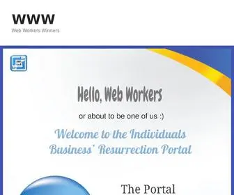 Webworkerswinners.com(The Resurrection of individual business) Screenshot