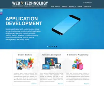 WebXtechnology.com(Innovative IT Solutions) Screenshot