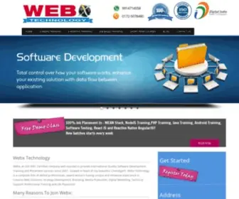 WebXtechnology.org(Industrial Training) Screenshot
