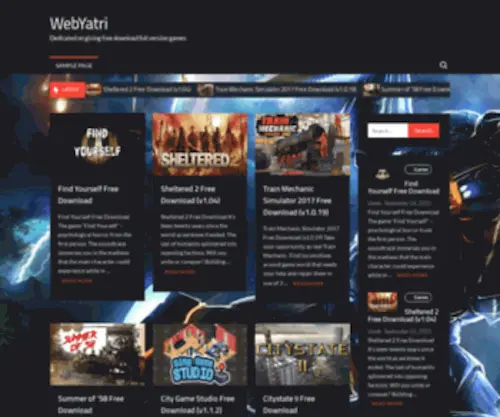 Webyatri.com(One Page Parallax Flat Responsive HTML5 Template) Screenshot