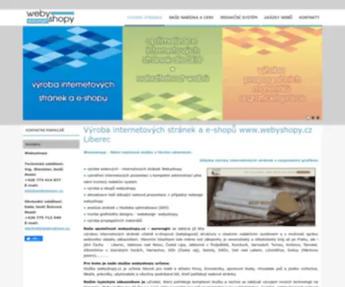 Webyshopy.cz(Webyshopy výroba internetových webových stránek webů a e) Screenshot