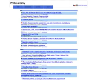 Webzalozky.cz(Webzalozky) Screenshot