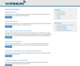 Webzijn.nl(Nieuwsberichten over websites en internetzaken) Screenshot