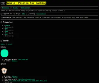 Webzis.com(Web) Screenshot