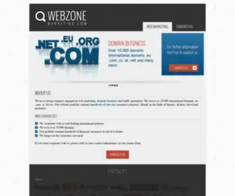 Webzone-Marketing.com(Over 10 000 international domains) Screenshot