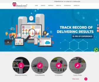 Webzsol.com(Leading Web development & SEO company in mumbai) Screenshot