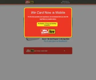 Wecardnow.com(We Card Now) Screenshot