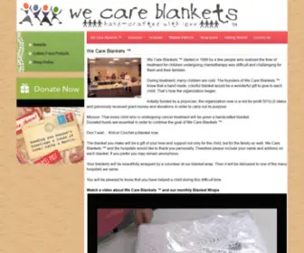 Wecareblankets.org(We Care Blankets) Screenshot