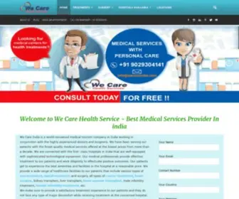 Wecareindia.com(Hospitals in India) Screenshot