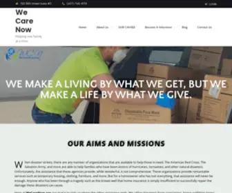 Wecarenow.org(Helping one family at a time) Screenshot