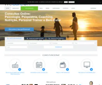 Wecareon.com(Consultas Online Psicologia e Sessões Online de Coaching) Screenshot