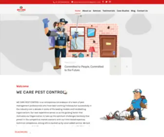 Wecarepestcontrols.com(We Care Pest Control) Screenshot