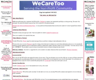 Wecaretoo.com(All About WeCareToo) Screenshot