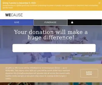 Wecause.org(WE Cause) Screenshot