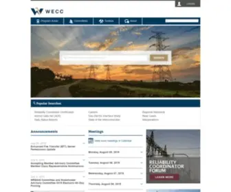 Wecc.org(Front Page) Screenshot