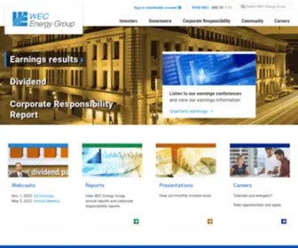 Wecenergygroup.com(WEC Energy Group (NYSE: WEC)) Screenshot