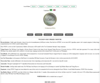 Wechaincoin.info(WeChain Coin (WXTC)) Screenshot
