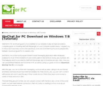 Wechatforpcc.com(WeChat for PC Download on Windows 7/8/XP Computer) Screenshot