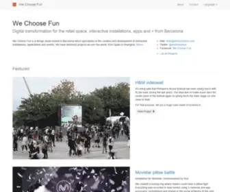 Wechoosefun.com(We Choose Fun) Screenshot