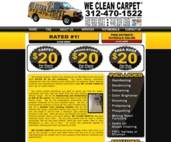 Wecleancarpetil.com(We Clean Carpet Chicago) Screenshot