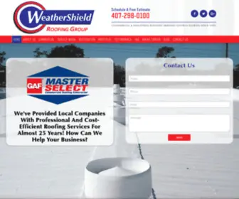 Wecoat.com(WeatherShield Roofing Group) Screenshot