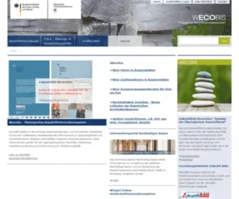 Wecobis.de(Ökologisches Baustoffinformationssystem) Screenshot