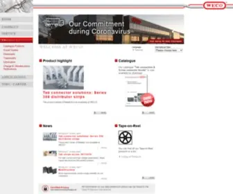 Wecogroup.com(WECO Electrical Connectors) Screenshot