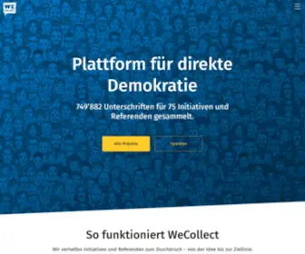 Wecollect.ch(Wecollect) Screenshot