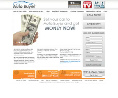 Wecometoyouwithcash.com(CASH FOR CARS) Screenshot