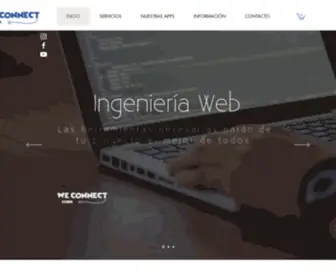 Weconnect.com.ec(WE CONNECT EMPRESA DE DESARROLLO DE APLICACIONES MOVILES Y WEB) Screenshot