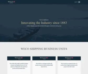 Wecoshipping.com(Weco Shipping) Screenshot