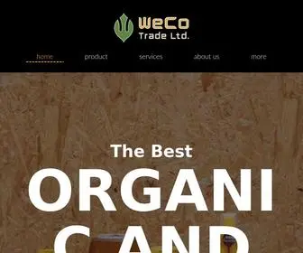 Wecotrade.com(Organic & Natural Food Supplier) Screenshot