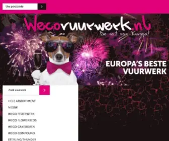 Wecovuurwerk.nl Screenshot