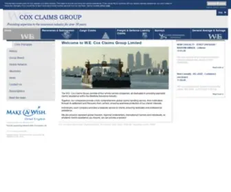 Wecoxclaimsgroup.com(Cox Claims Group Limited) Screenshot