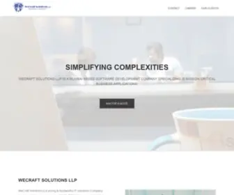 Wecraftsolutions.com(WeCraft Solutions LLP) Screenshot