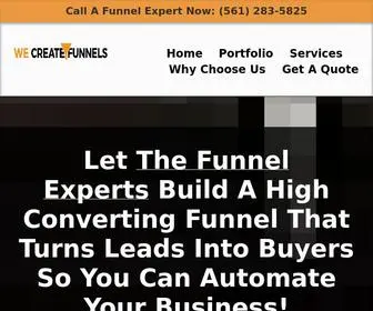 Wecreatefunnels.com(We Create Funnels) Screenshot