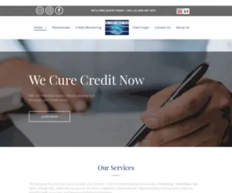 Wecurecreditnow.com(We Cure Credit Now) Screenshot