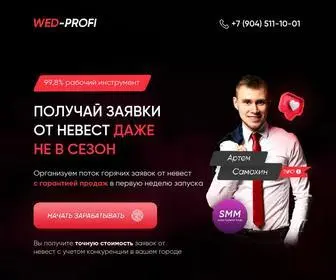 Wed-Profi.ru(Приводим клиентов к свадебным специалистам) Screenshot