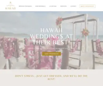 Wedamerica.net(Weddings of Hawaii) Screenshot