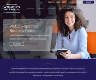 Wedcbiz.org(Women's Enterprise Development Center) Screenshot