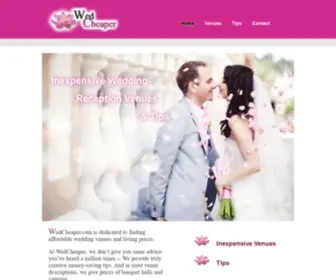 Wedcheaper.com(Inexpensive Wedding Venues & Tips) Screenshot