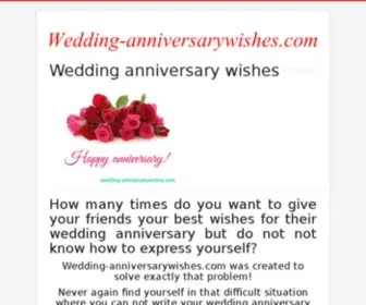Wedding-Anniversarywishes.com(Wedding anniversary wishes messages and quotes) Screenshot