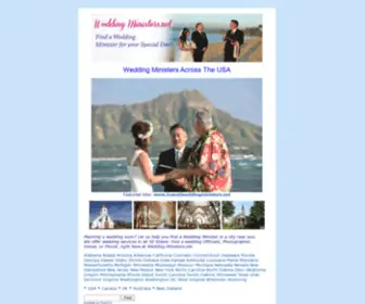 Wedding-Ministers.net(Find a Wedding Minister in your State) Screenshot