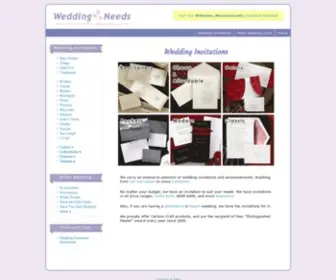 Wedding-Needs.com(Invitations 'n Cards) Screenshot