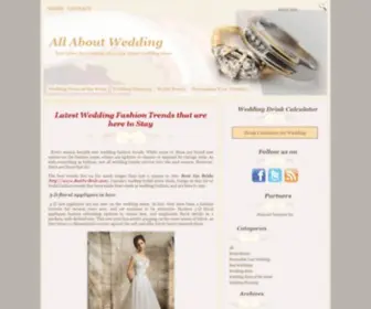 Weddingallabout.com(All About Wedding) Screenshot