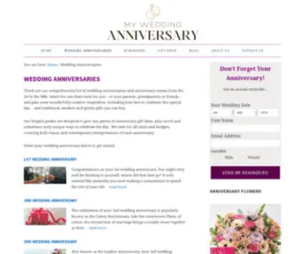 Weddinganniversarygiftsbyyear.org(Wedding Anniversary Gifts By Year) Screenshot