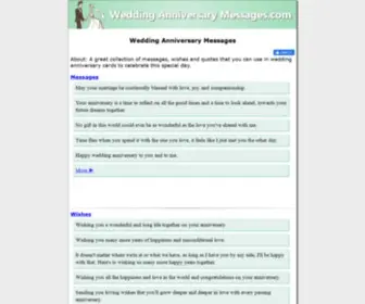 Weddinganniversarymessages.com(Wedding Anniversary Messages.com) Screenshot