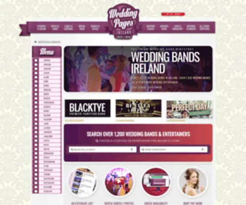 Weddingbandlist.com(The Complete List) Screenshot