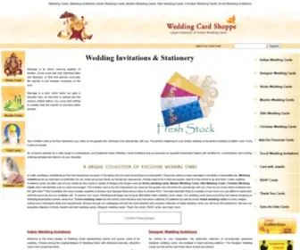 Weddingcardshoppe.com(Indian Wedding Cards & Invitations) Screenshot