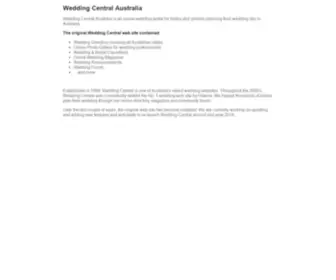 Weddingcentral.com.au(Wedding Central Australia) Screenshot